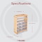Rev-A-Shelf Maple Veneer, Light Brown, 8.62 in W, 25.56 in H, 19 in D, 19 in L, Light Brown 448-VC25SC-8 - alternate 14